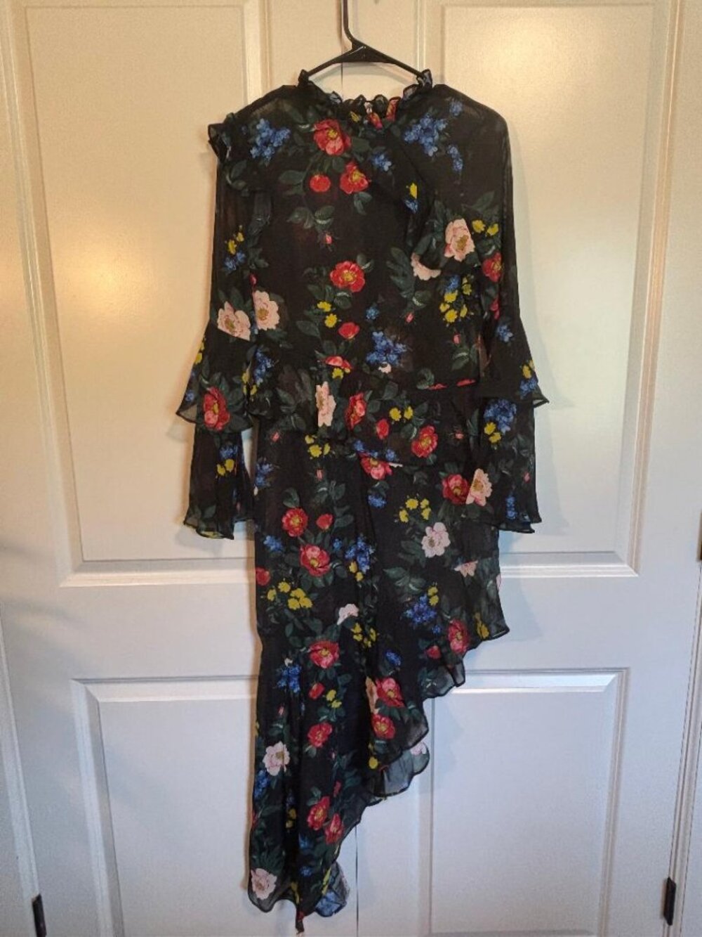 Asymmetrical Floral Dress
